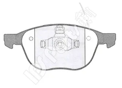Комплект тормозных колодок, дисковый тормоз IPS Parts IPS Parts купить