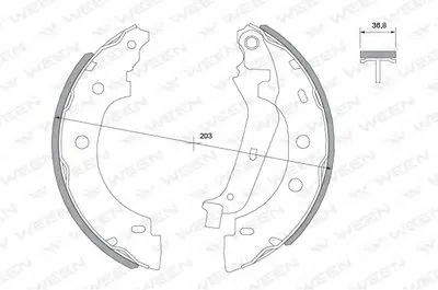 Комплект тормозных колодок WEEN купить