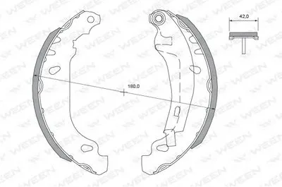 Комплект тормозных колодок WEEN купить