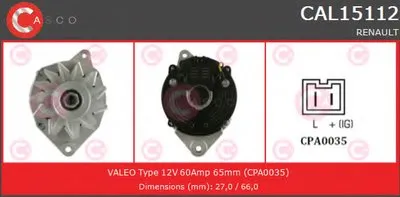 Генератор BRAND NEW SERIES CASCO купить