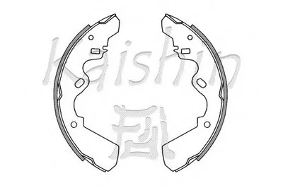 Комплект тормозных колодок KAISHIN купить