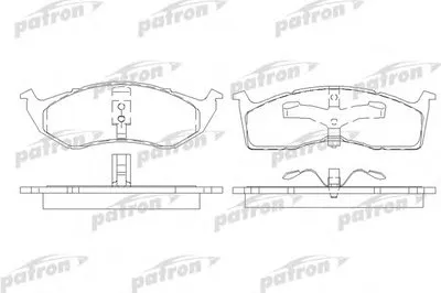 Комплект тормозных колодок, дисковый тормоз PATRON купить