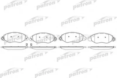Комплект тормозных колодок, дисковый тормоз PATRON купить