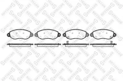 Комплект тормозных колодок, дисковый тормоз STELLOX купить