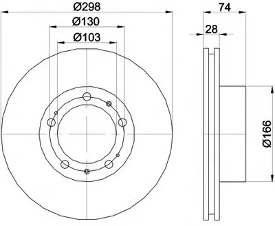 Тормозной диск HELLA PAGID купить