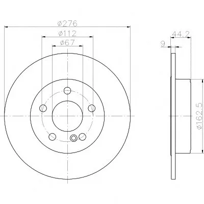 Тормозной диск PRO HELLA PAGID купить