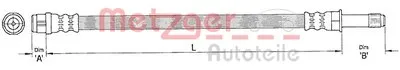 Тормозной шланг METZGER купить