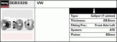 Тормозной суппорт Remanufactured REMY (Multiline) DELCO REMY купить