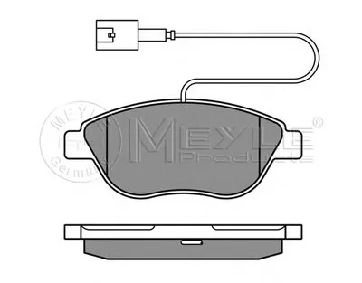 Комплект тормозных колодок, дисковый тормоз PLATINUM PAD MEYLE купить