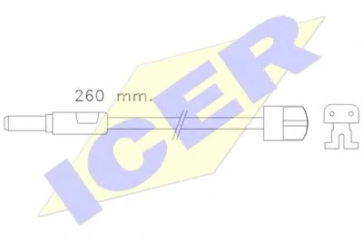 Сигнализатор, износ тормозных колодок ICER купить