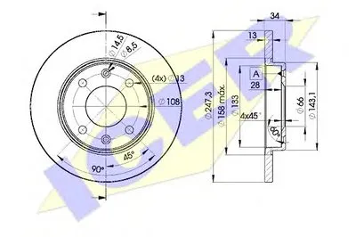 Тормозной диск ICER купить