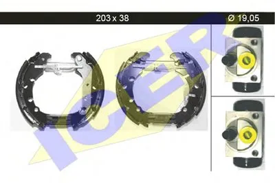 Комплект тормозных колодок ICER купить