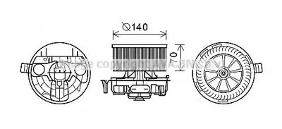 Электродвигатель, вентиляция салона AVA QUALITY COOLING купить