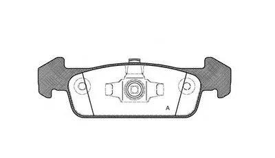 Комплект тормозных колодок, дисковый тормоз ADVANCE OPEN PARTS купить