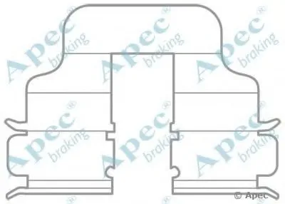 Комплектующие, тормозные колодки APEC braking купить