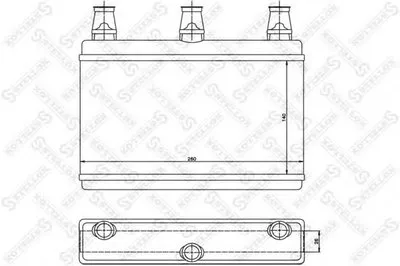 Теплообменник, отопление салона STELLOX купить