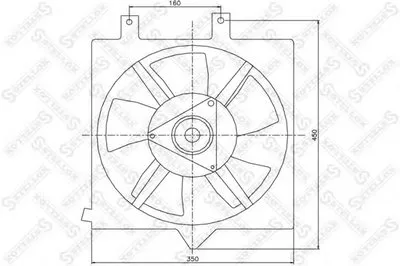 Вентилятор, охлаждение двигателя STELLOX купить