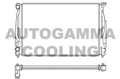 Радиатор, охлаждение двигателя AUTOGAMMA купить