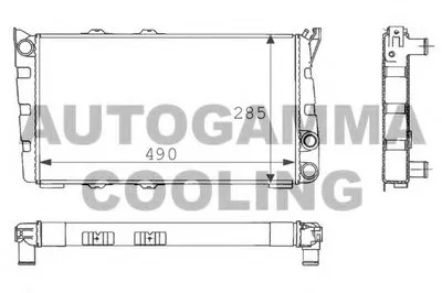 Радиатор, охлаждение двигателя AUTOGAMMA купить