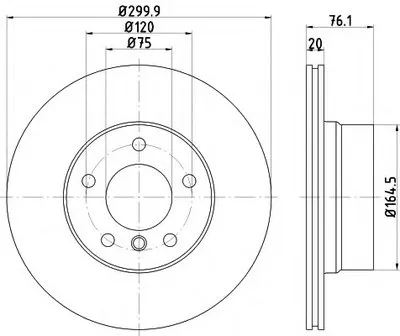 Тормозной диск HELLA купить