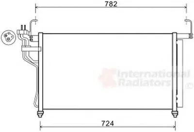 Конденсатор, кондиционер VAN WEZEL купить