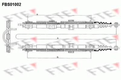 Трос, стояночная тормозная система FTE купить