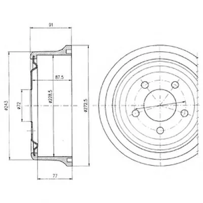 Тормозной барабан DELPHI купить