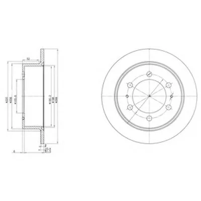Тормозной диск DELPHI купить