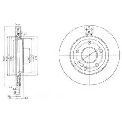 Тормозной диск DELPHI купить