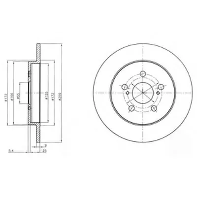 Тормозной диск DELPHI купить