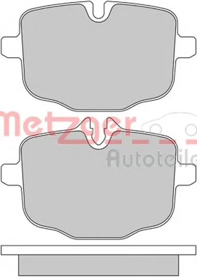 Комплект тормозных колодок, дисковый тормоз METZGER купить