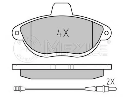 Комплект тормозных колодок, дисковый тормоз PLATINUM PAD MEYLE купить