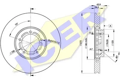 Тормозной диск ICER купить