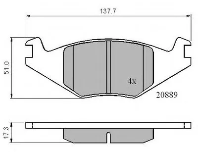 Комплект тормозных колодок, дисковый тормоз NATIONAL купить