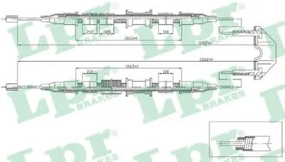 Трос, стояночная тормозная система LPR купить