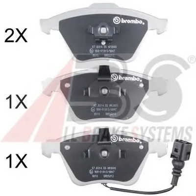 Комплект тормозных колодок, дисковый тормоз SPORTLINE A.B.S. купить