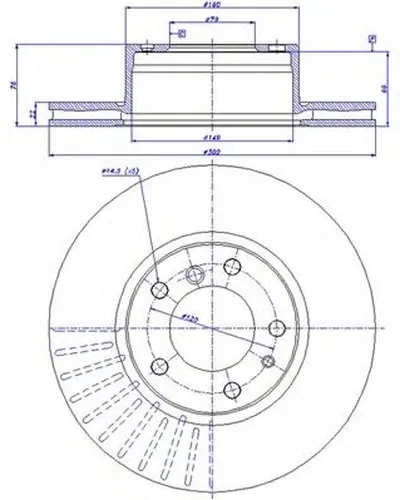 Тормозной диск HC CAR купить
