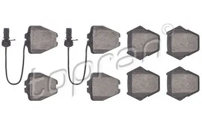 Комплект тормозных колодок, дисковый тормоз PREMIUM BRAND TOPRAN купить