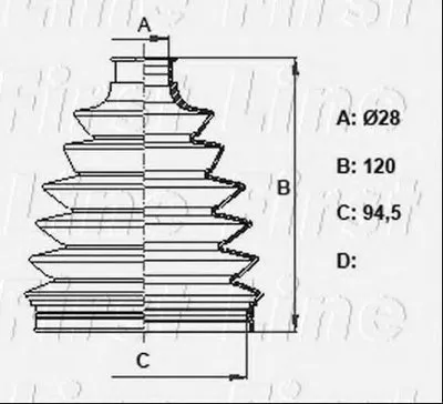 Пыльник, приводной вал FIRST LINE купить
