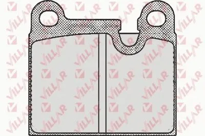 Комплект тормозных колодок, дисковый тормоз VILLAR купить