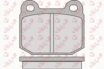 Комплект тормозных колодок, дисковый тормоз VILLAR купить