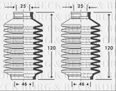 Пыльник, рулевое управление BORG & BECK купить