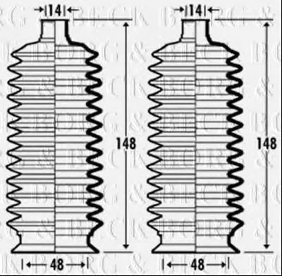 Пыльник, рулевое управление BORG & BECK купить