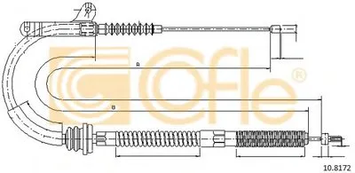 Трос, стояночная тормозная система COFLE купить
