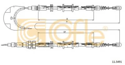 Трос, стояночная тормозная система COFLE купить