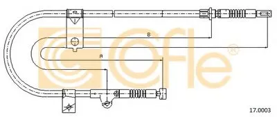 Трос, стояночная тормозная система COFLE купить