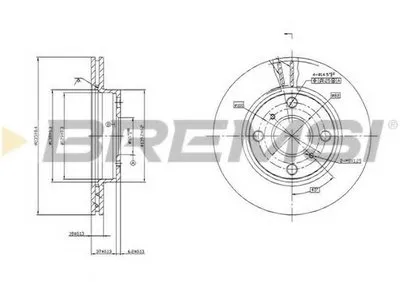 Тормозной диск BREMSI купить
