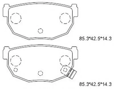 Комплект тормозных колодок, дисковый тормоз ASIMCO купить