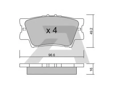 Комплект тормозных колодок, дисковый тормоз AISIN купить