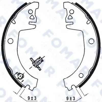 Комплект тормозных колодок FOMAR Friction купить